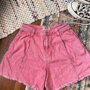 Pink baggy shorts